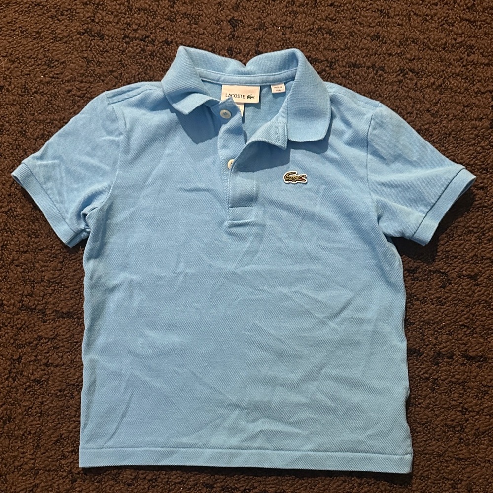 Lacoste Kids Light Blue Polo Shirt
